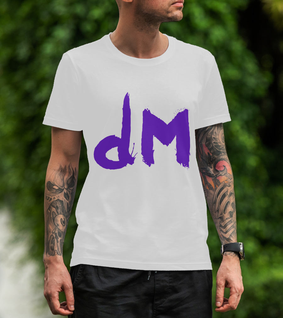 Depeche Mode Dm 5 Purple Brushstroke T-Shirt