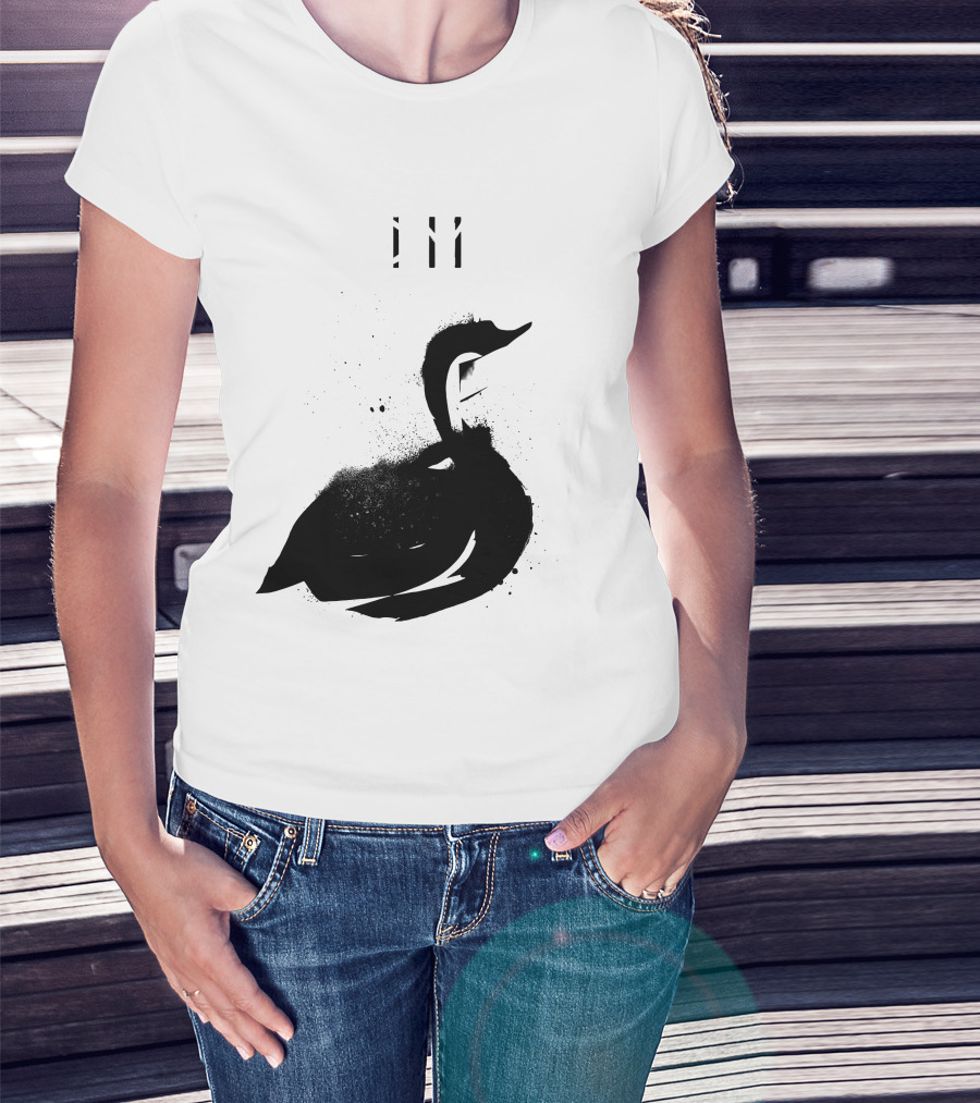 Depeche Mode 7 Abstract Black Swan Stencil Theme Vintage Style T-Shirt