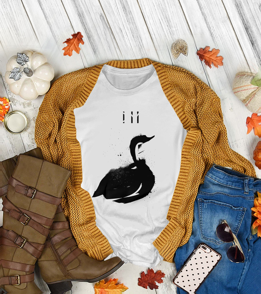 Depeche Mode 7 Abstract Black Swan Stencil Theme Vintage Style T-Shirt