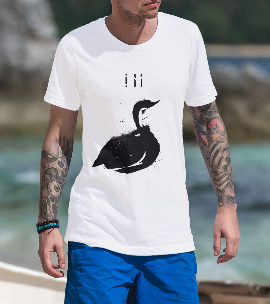 Depeche Mode 7 Abstract Black Swan Stencil Theme Vintage Style T-Shirt