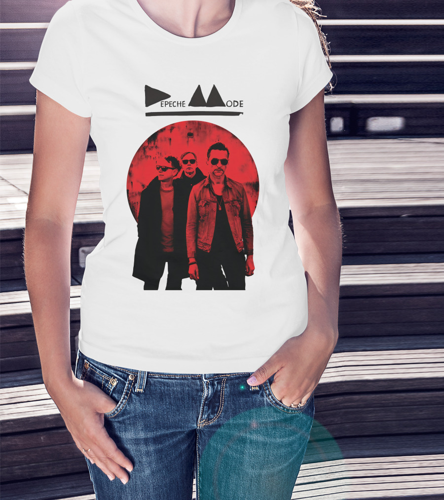 Depeche Mode Band Red Circle T-Shirt