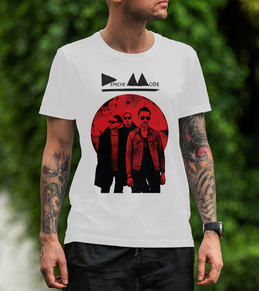 Depeche Mode Band Red Circle T-Shirt