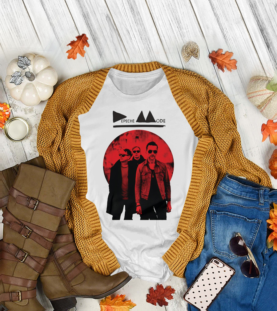 Depeche Mode Band Red Circle T-Shirt