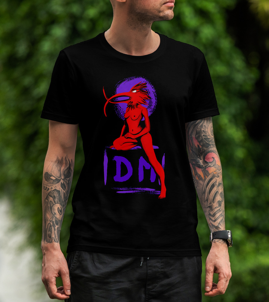 Dpm Idm Bird-Headed Woman Sitting Art T-Shirt
