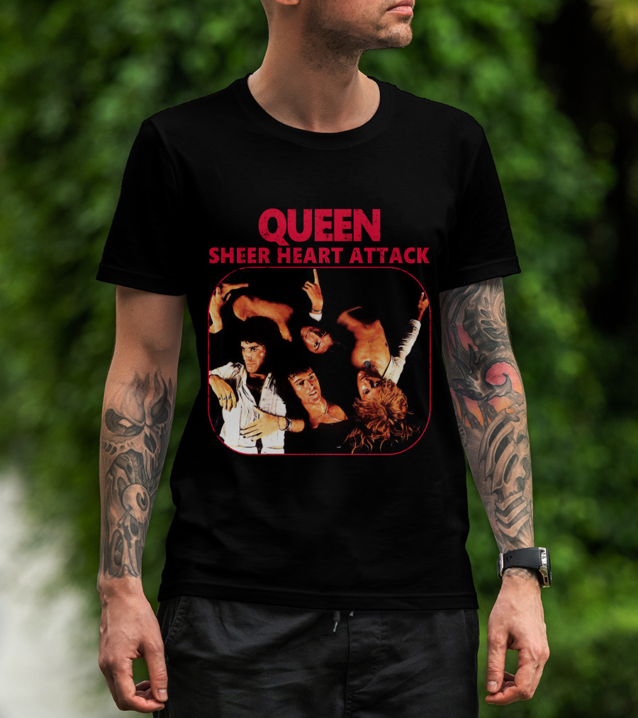 Queen Sheer Heart Attack Album Cover T-Shirt