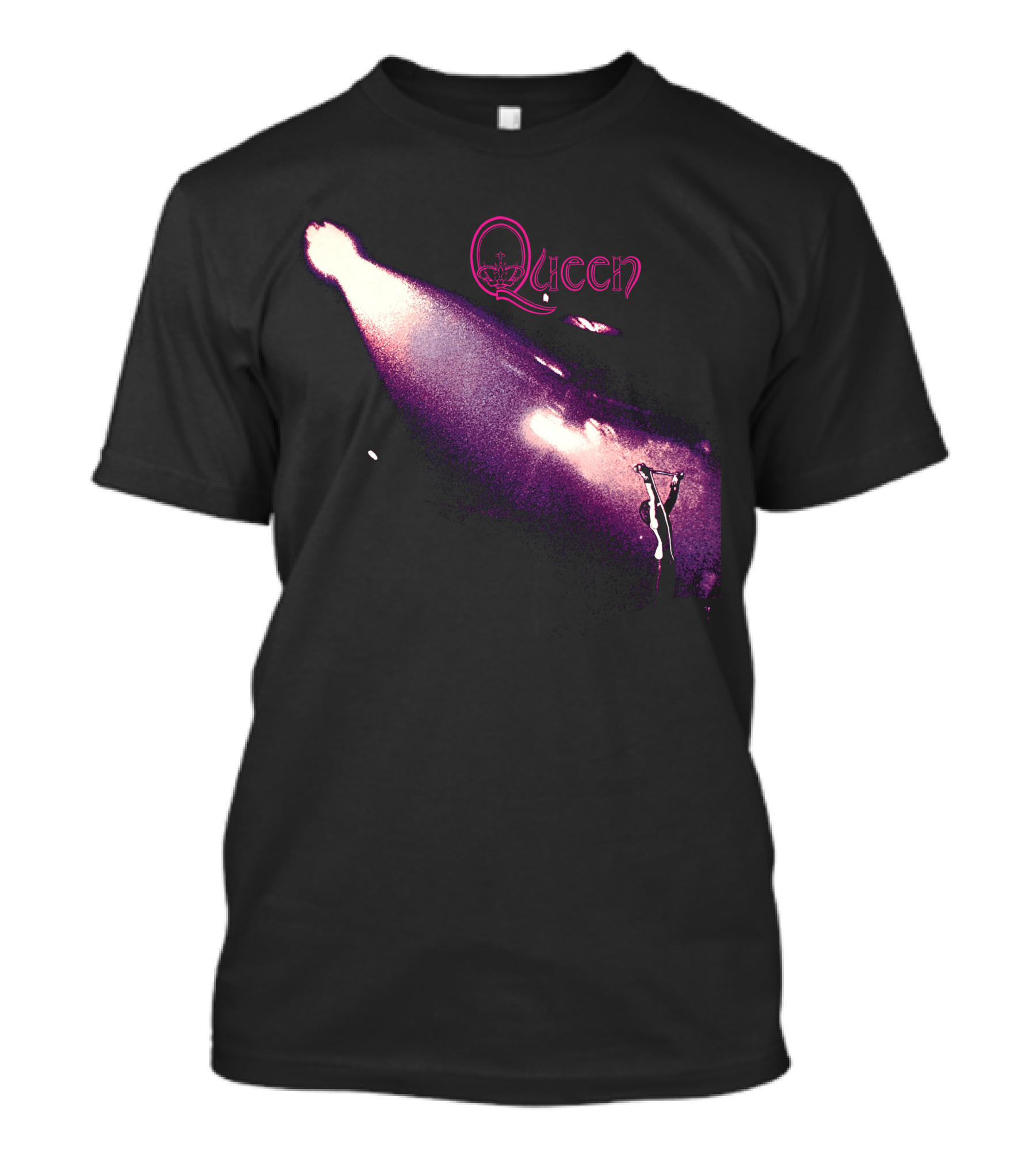 Queen Live Concert Stage Performance Spotlight Vibrant Night Scene T-Shirt