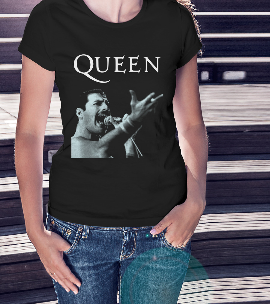 Queen Freddie Mercury Singing Iconic Pose T-Shirt