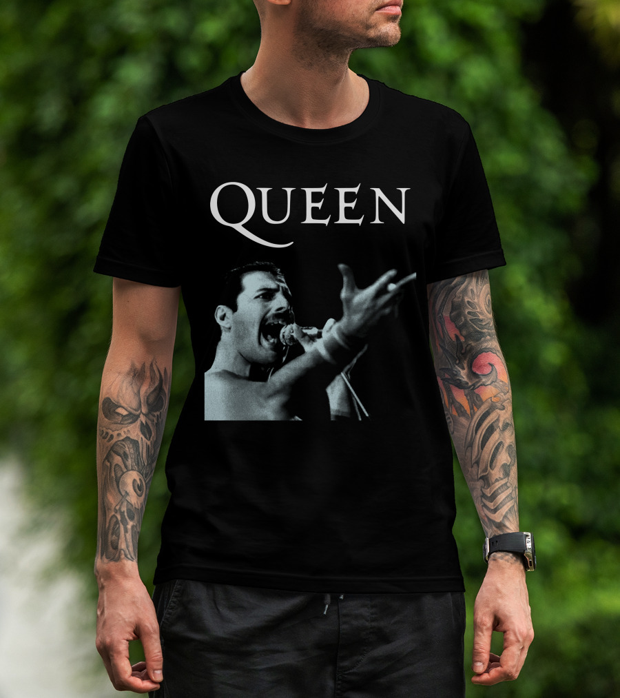 Queen Freddie Mercury Singing Iconic Pose T-Shirt