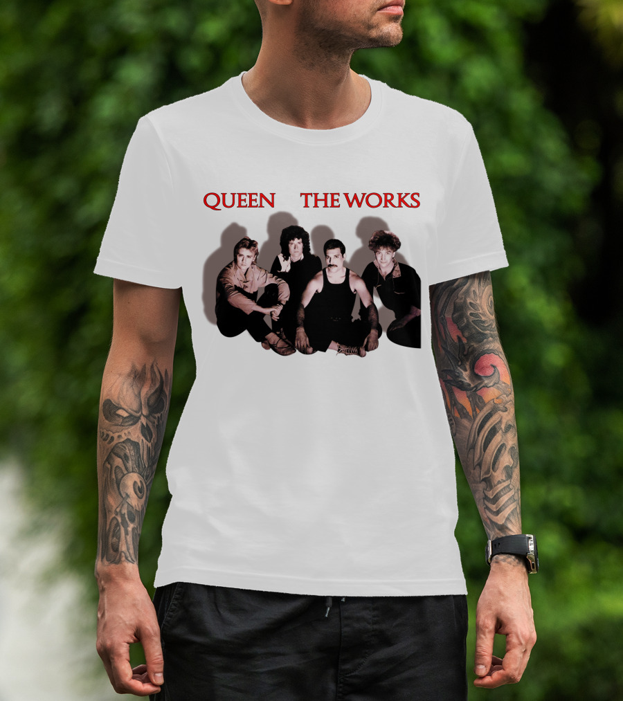 Queen The Works Album Cover Classic Band Members T-Shirt