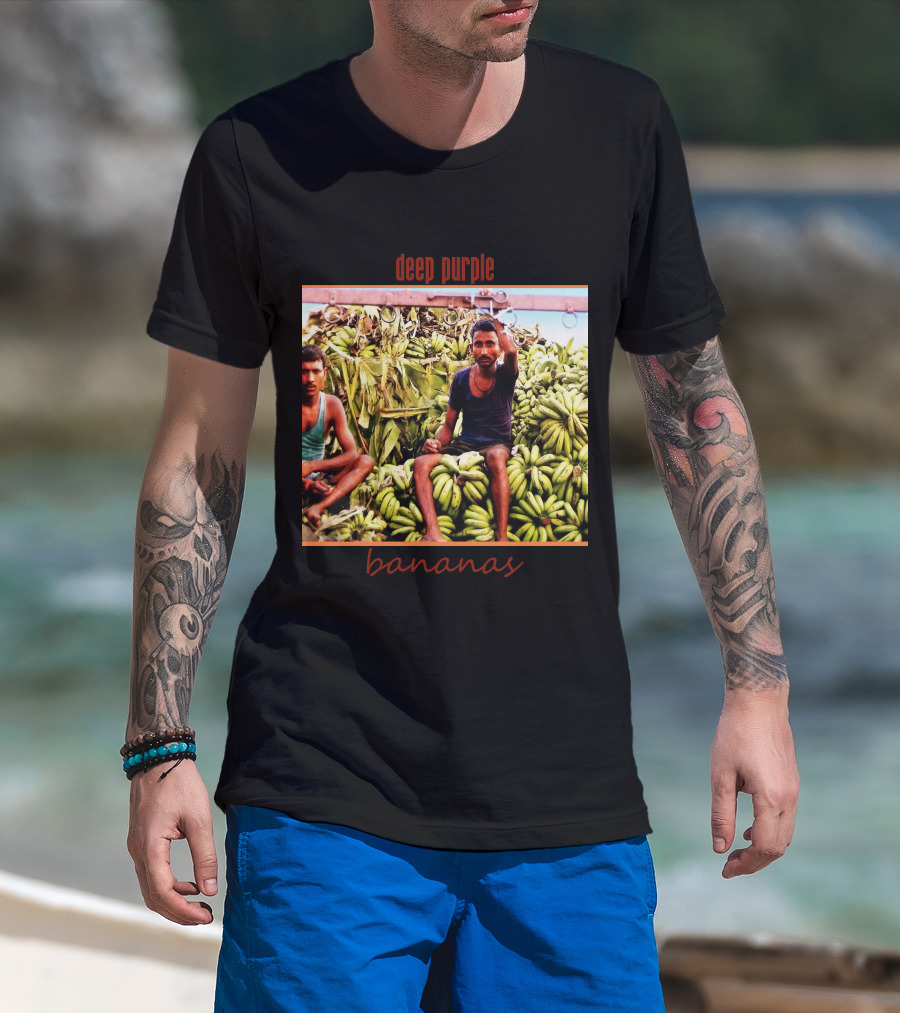 Deep Purple Bananas Album Cover Artwork T-Shirt