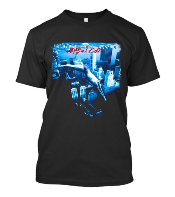 Deep Purple Abandon Diver Over Cityscape T-Shirt