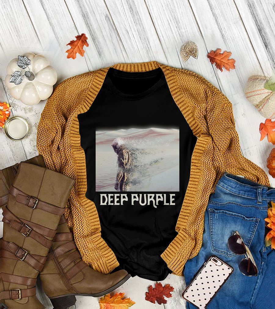 Deep Purple Sandstorm Soldier In Desert Scene T-Shirt