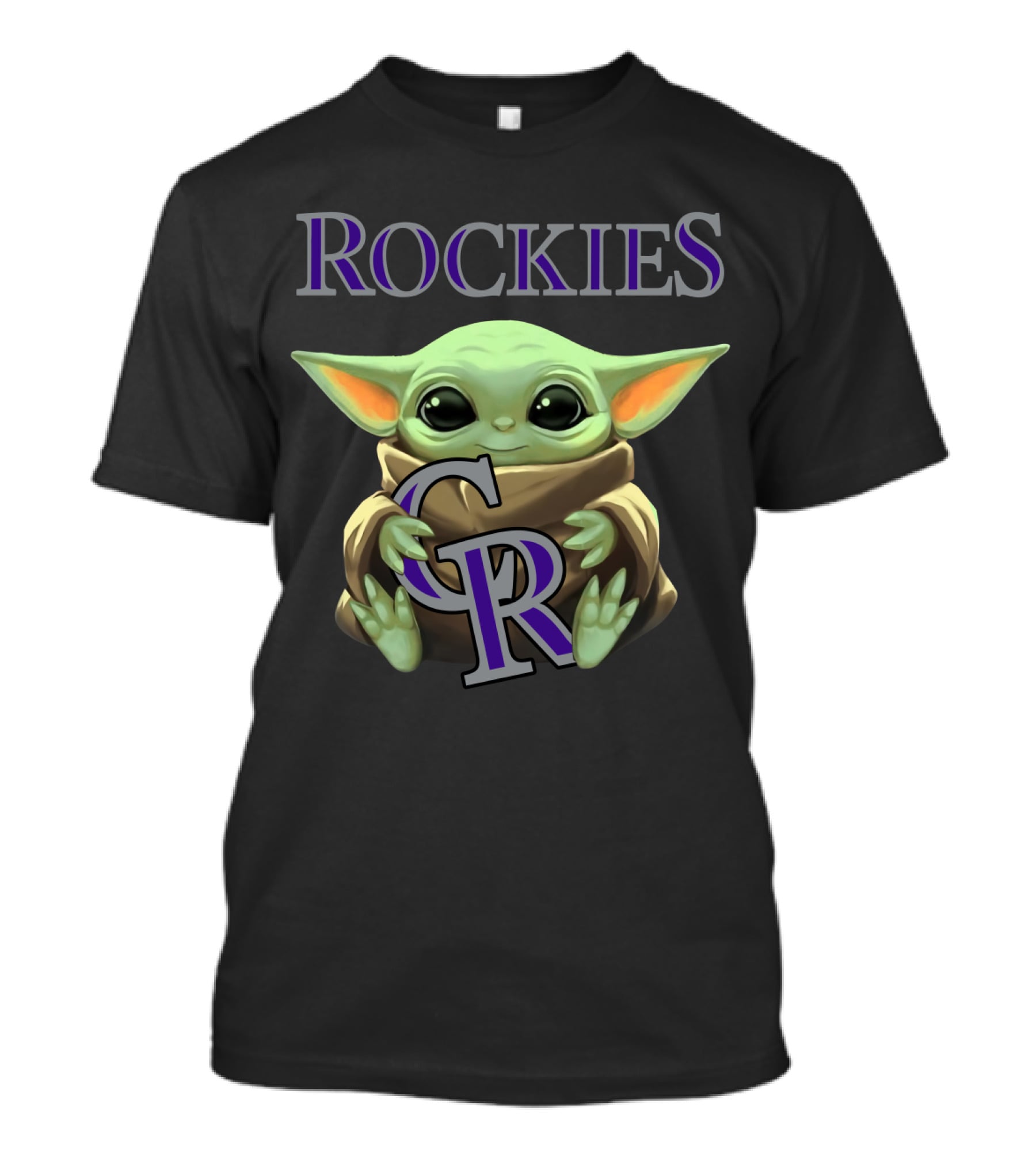 Baby Yoda Rockies CR T-Shirt