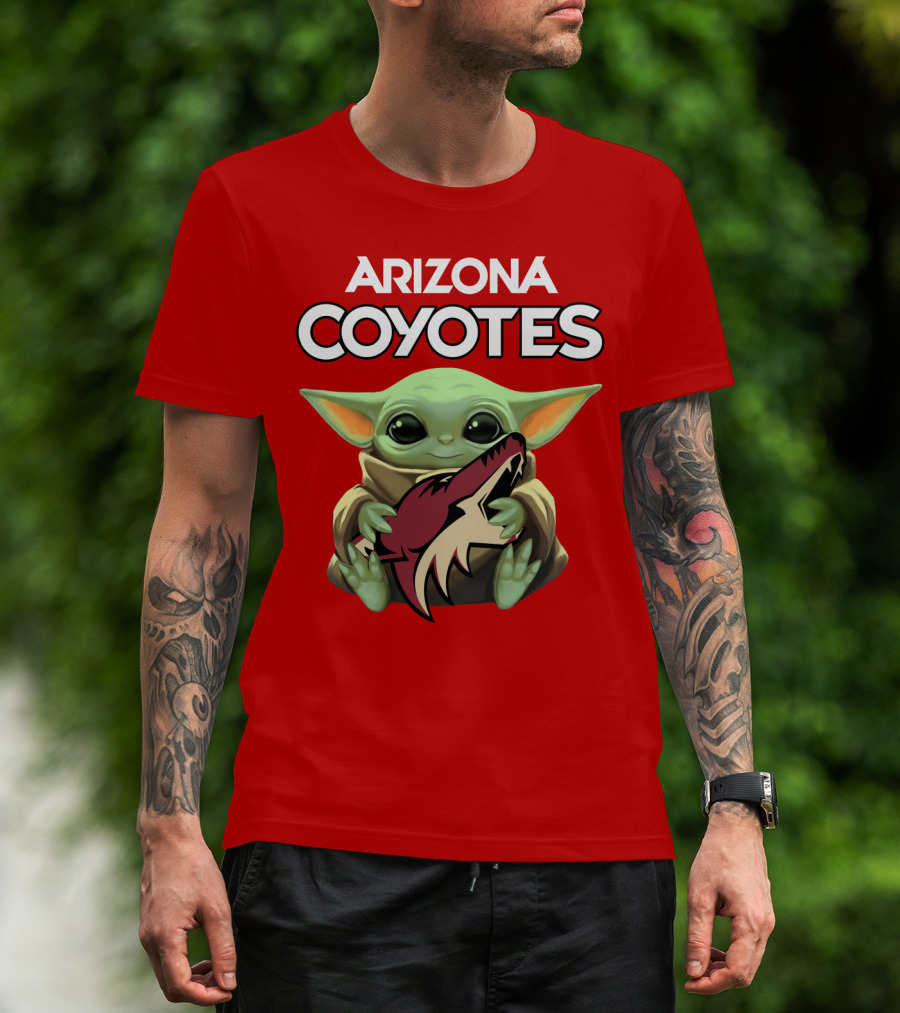 Arizona Coyotes Baby Yoda T-Shirt