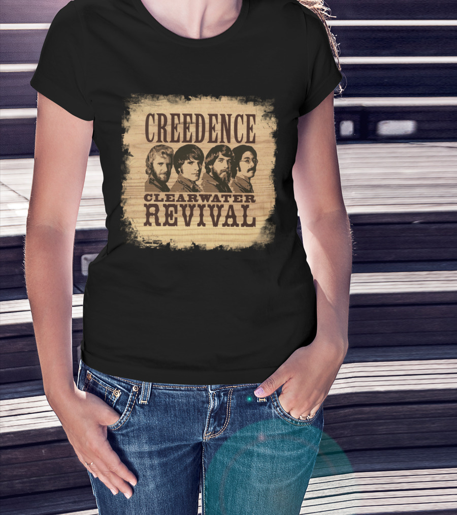 Creedence Clearwater Revival Band Portrait T-Shirt