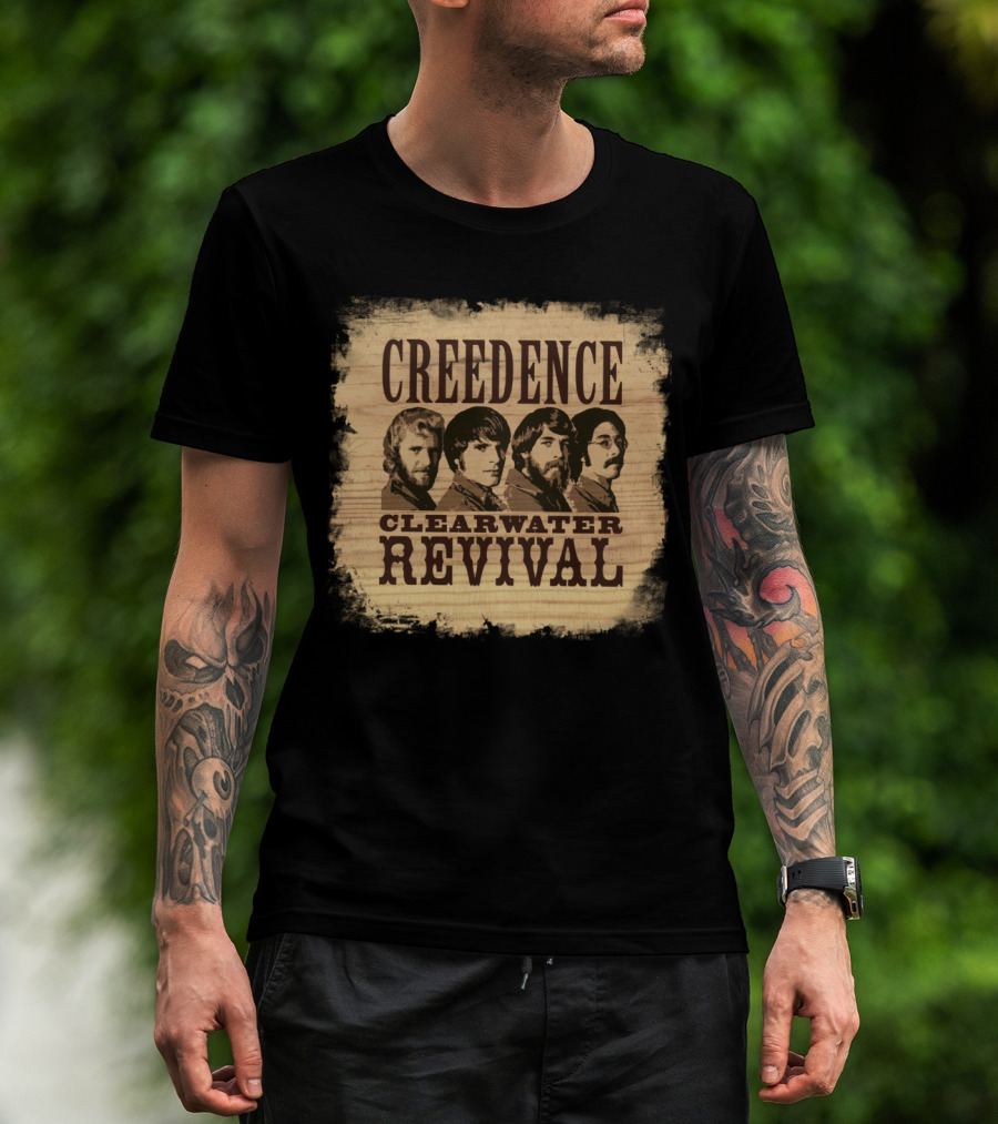 Creedence Clearwater Revival Band Portrait T-Shirt