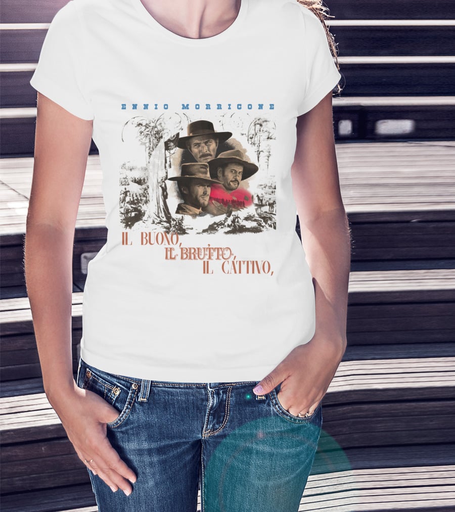 Ennio Morricone IL Buono IL Brutto IL Cattivo T-Shirt