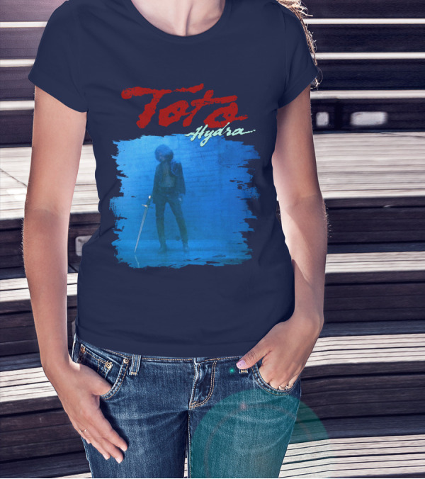 Toto Hydra Sword Figure Blue Square T-Shirt