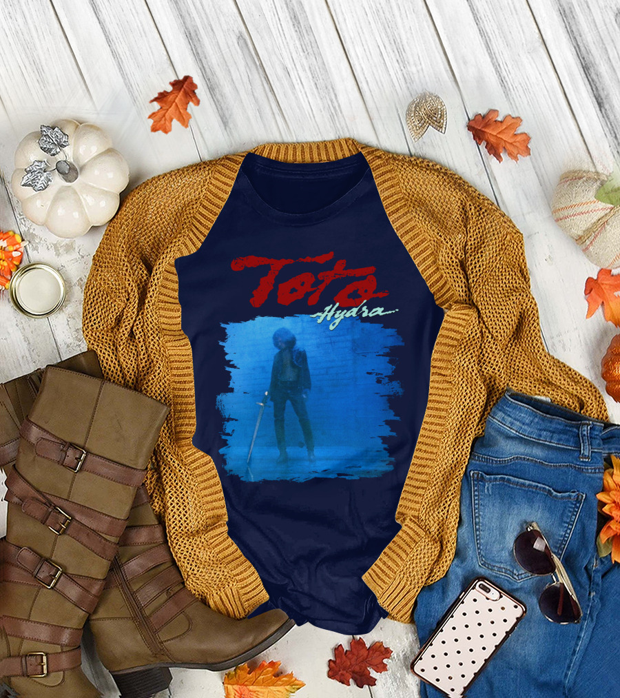Toto Hydra Sword Figure Blue Square T-Shirt