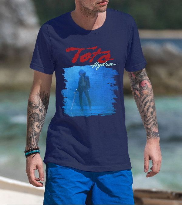 Toto Hydra Sword Figure Blue Square T-Shirt