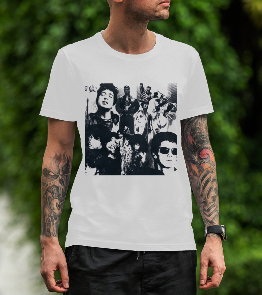 Duran Duran Thank You Album Collage Recognizable Music Figures T-Shirt
