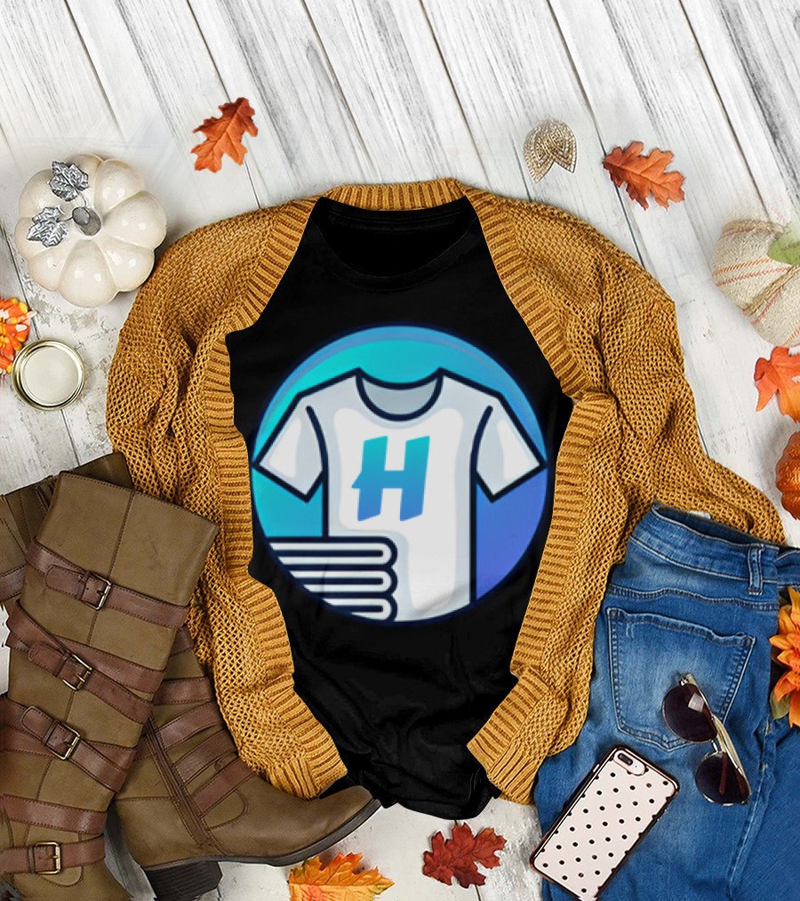 Hafrito H Logo on Shirt with Folded Laundry T-Shirt