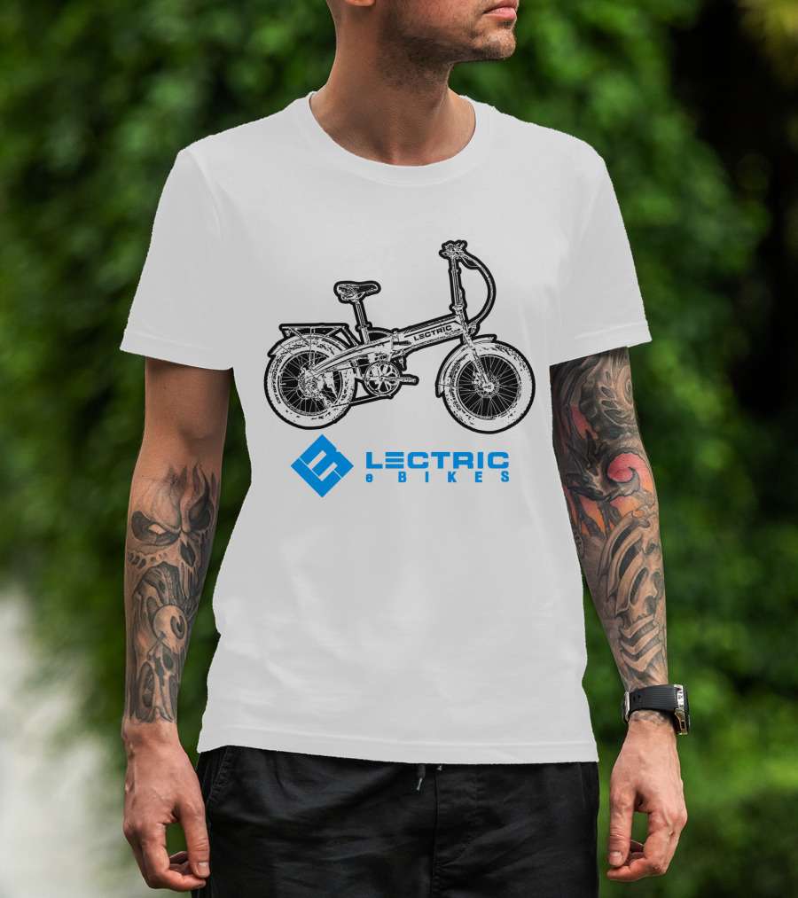 Lectric E Bikes Ride USA Retro Foldable Electric Bicycle T-Shirt