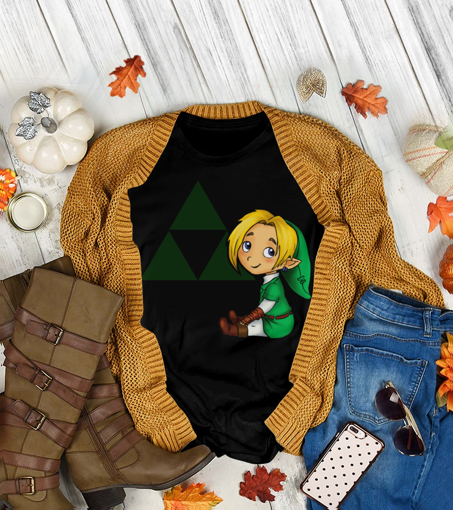 Child Link Triforce Legend Gaming T-Shirt