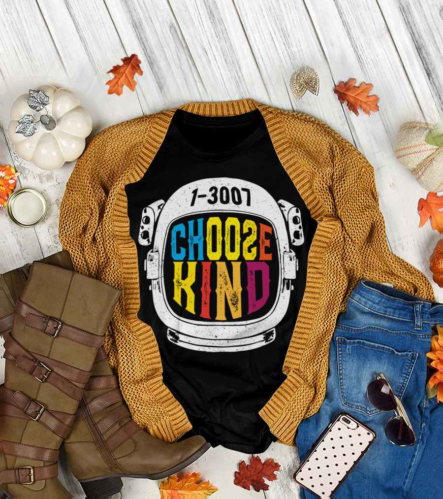 1-3007 Choose Kind Helmet T-Shirt