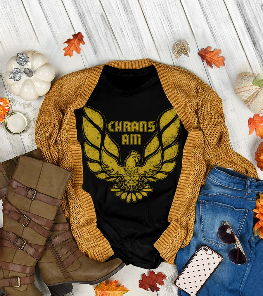 Chrans Am Gold Phoenix Wings Emblem T-Shirt