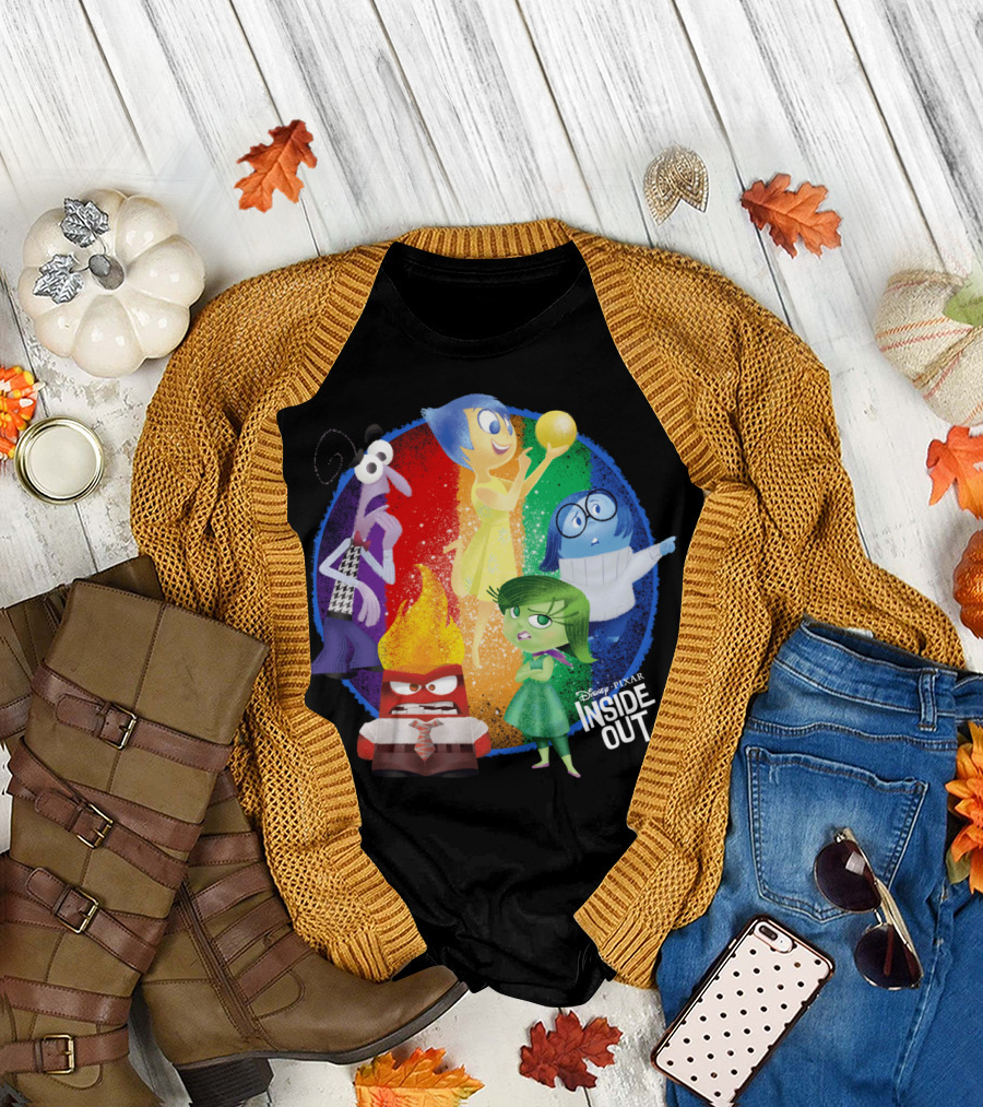 Disney Pixar Inside Out Emotional Characters Group T-Shirt
