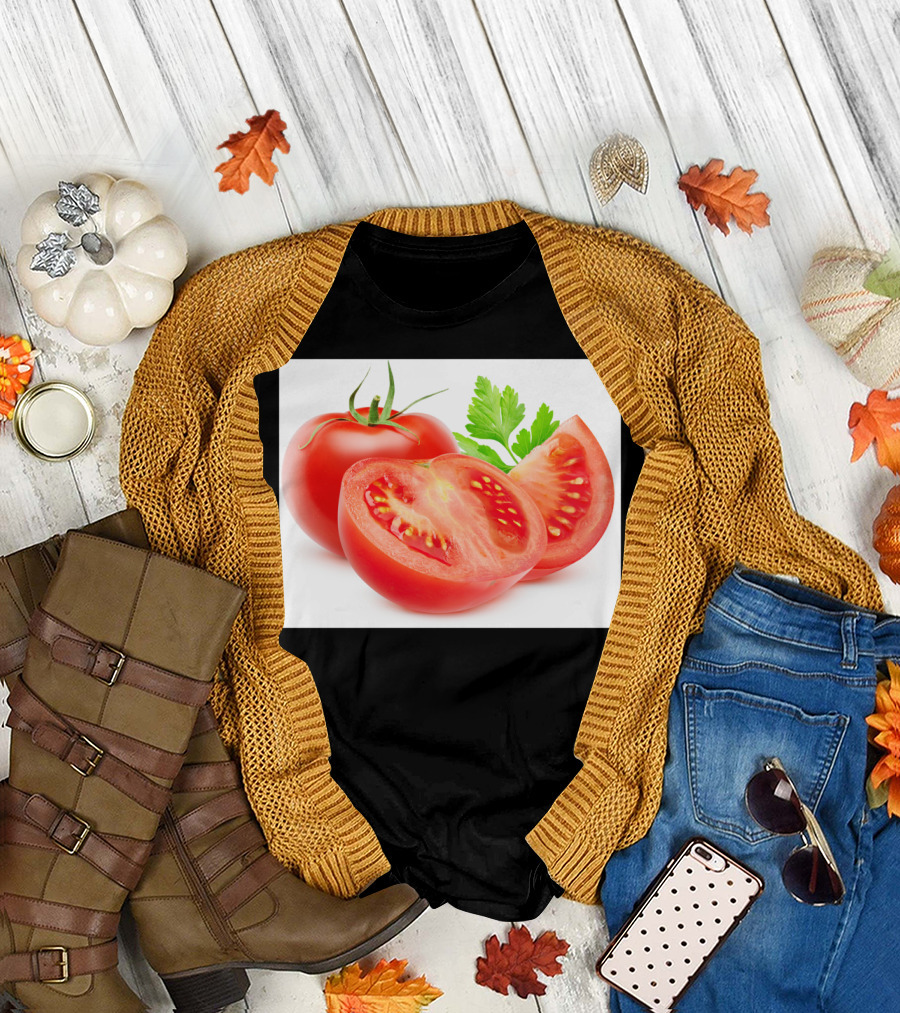 Cut Tomatoes with Parsley Deluxe P T-Shirt