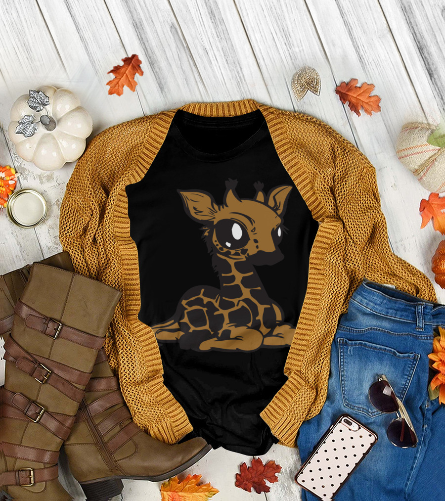 Cute Baby Giraffe T Shirt Adorable Animal T-Shirt