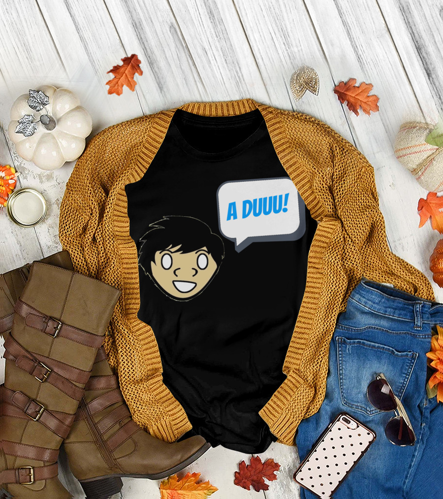 A Duuu Cartoon Character Speech Bubble T-Shirt