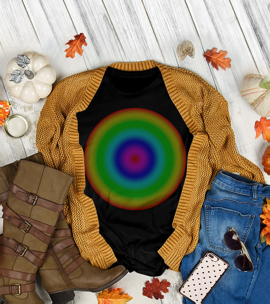 Circle Rainbow Spiral T-Shirt