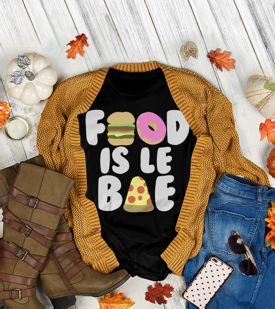 Food Is Le Baer Burger Donut Pizza Slice T-Shirt