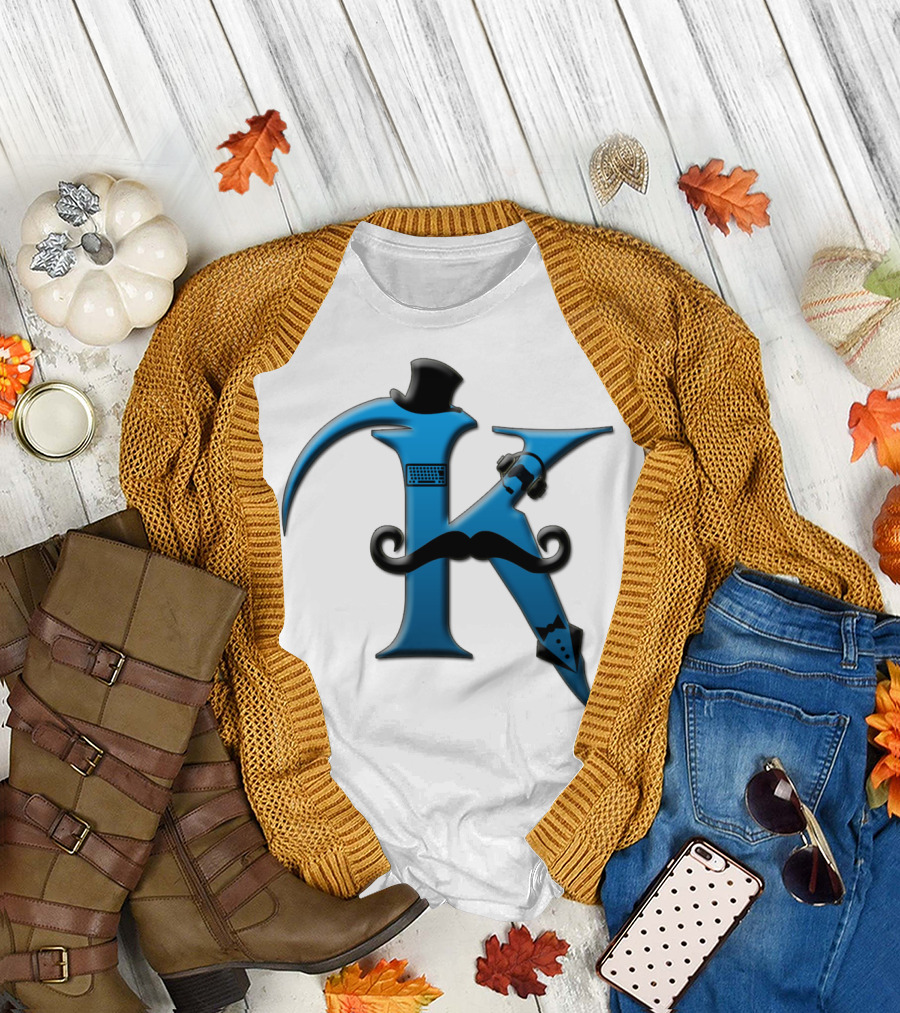 Khaswi K Blue Iconic Gentleman Accessories T-Shirt