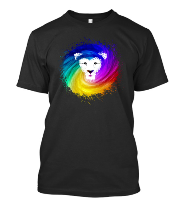 King Lion Colorful Swirl Spectrum T-Shirt