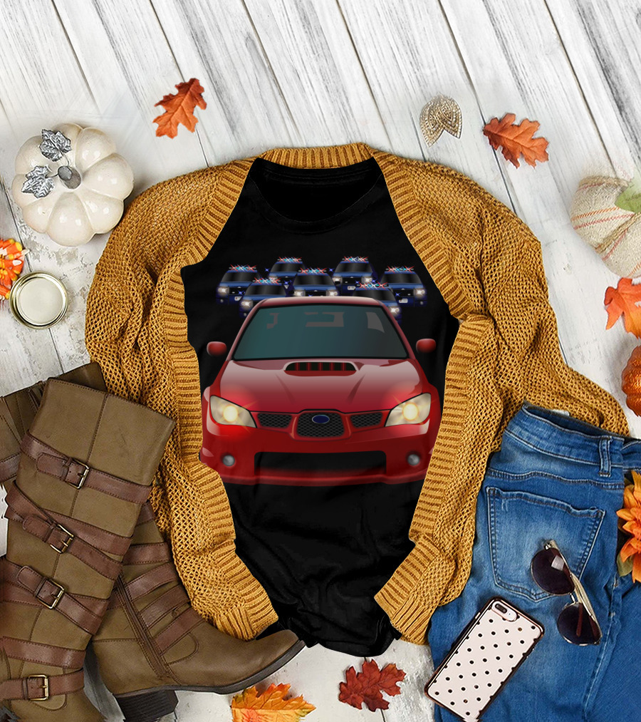 Heist Heist Baby Red Car Police Chase Scene T-Shirt