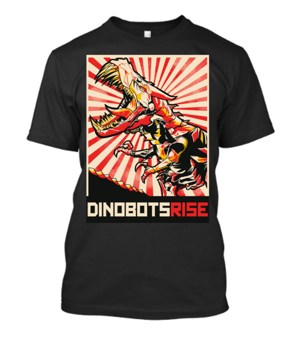DINOBOTS RISE Retro Dinosaur Robot Revolution T-Shirt
