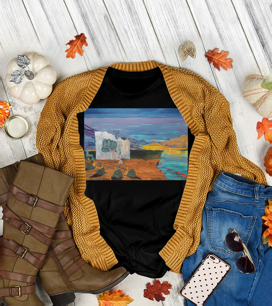 Wrath Management Forging the Character in Surreal Landscape at Sunset T-Shirt