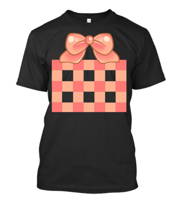Bristol Bow 2.0 S Checkerboard Pink Bow T-Shirt