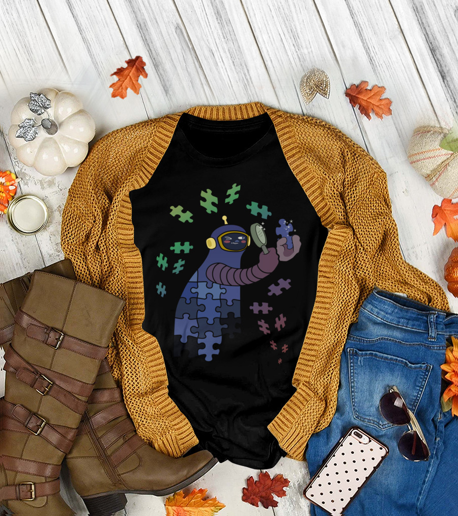 Discover Yourself Puzzle Robot Exploration T-Shirt
