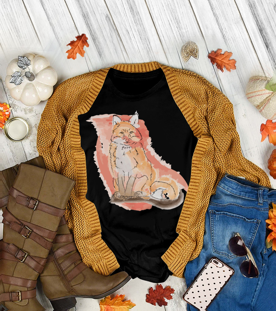 Fox in Watercolor T-Shirt