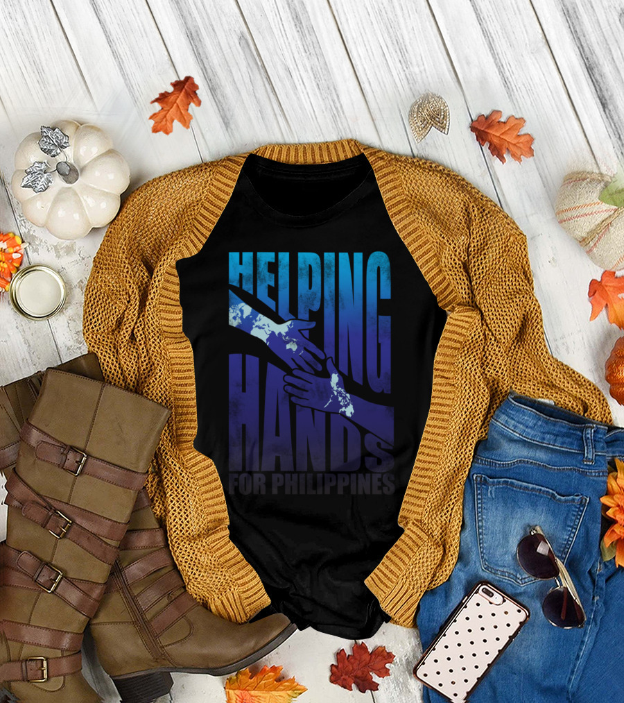 Helping Hands for Philippines by Ingkong T-Shirt