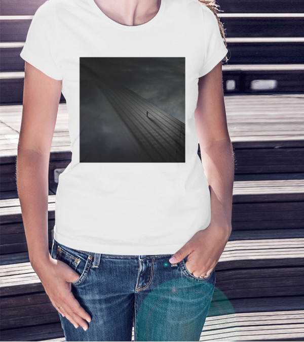 Distance Pathway Silhouette In Shadows T-Shirt
