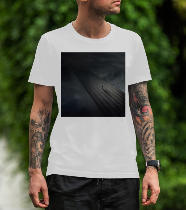 Distance Pathway Silhouette In Shadows T-Shirt