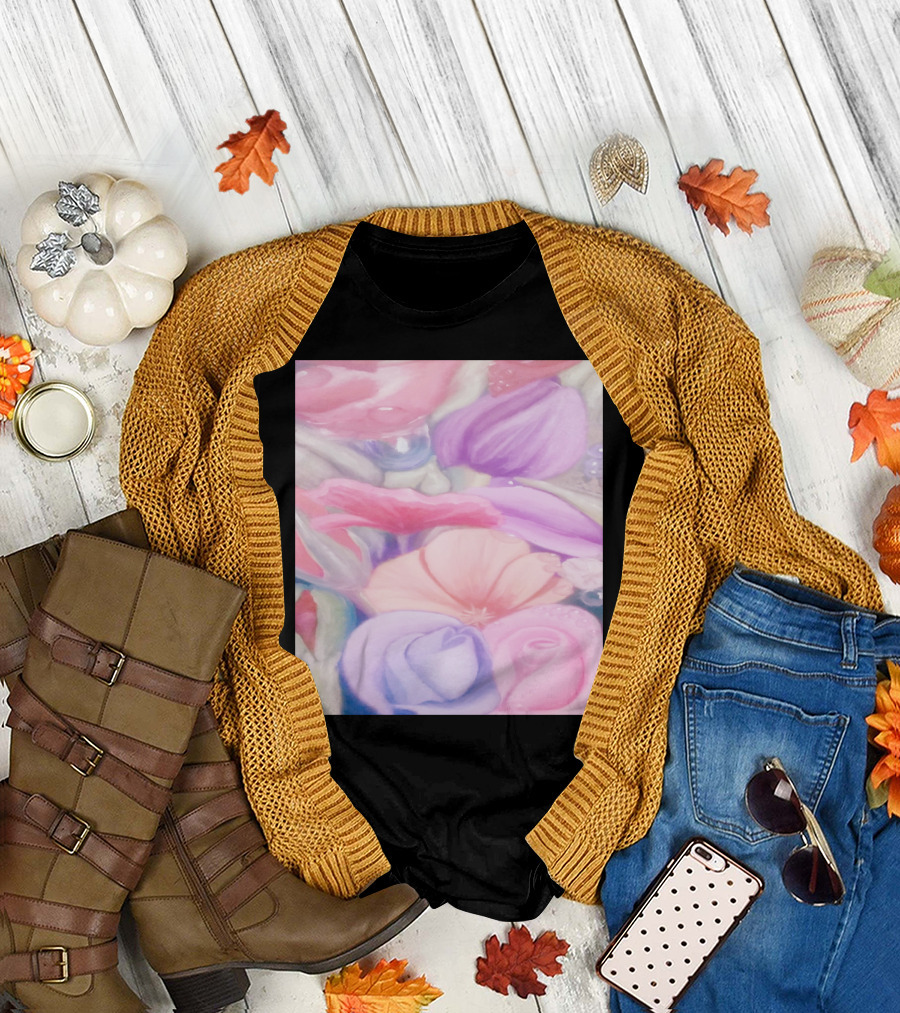 Foxglove Rosebuds Rut Floral Harmony T-Shirt