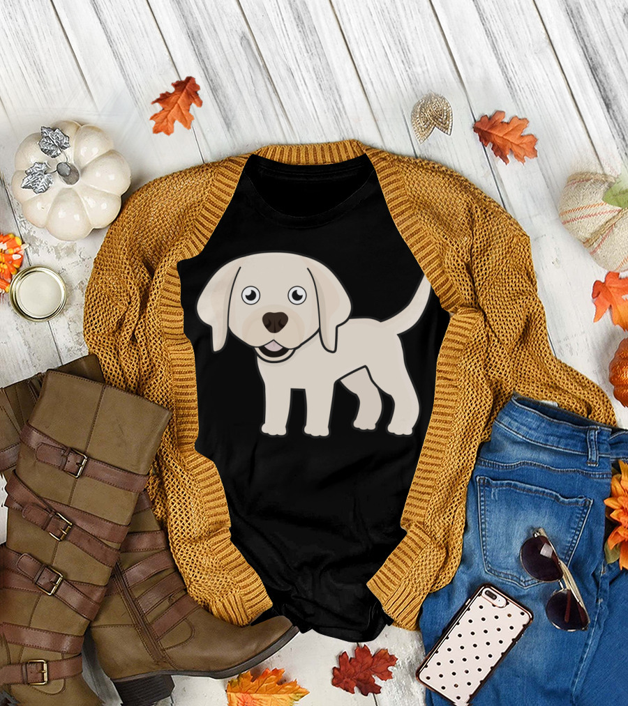 Cute Labrador Retriever Dog Yellow Puppy T-Shirt