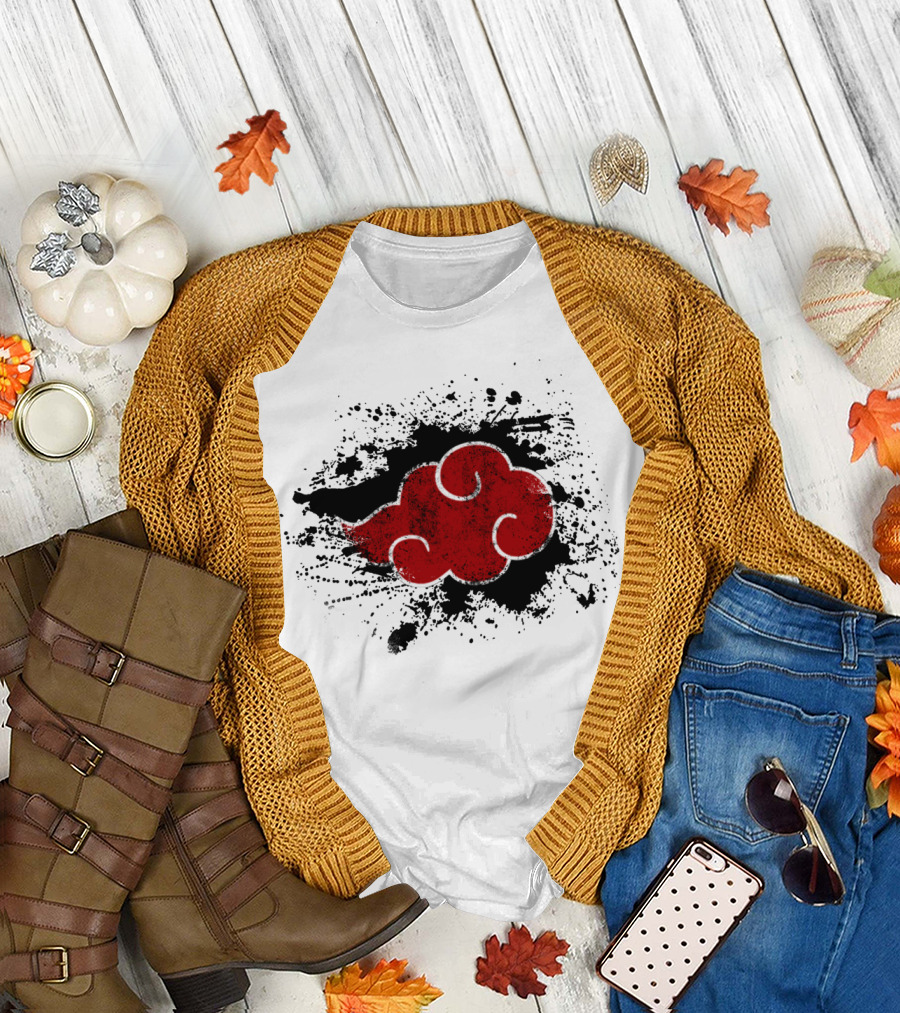 Red Akatsuki Cloud Hidden Organisation T-Shirt